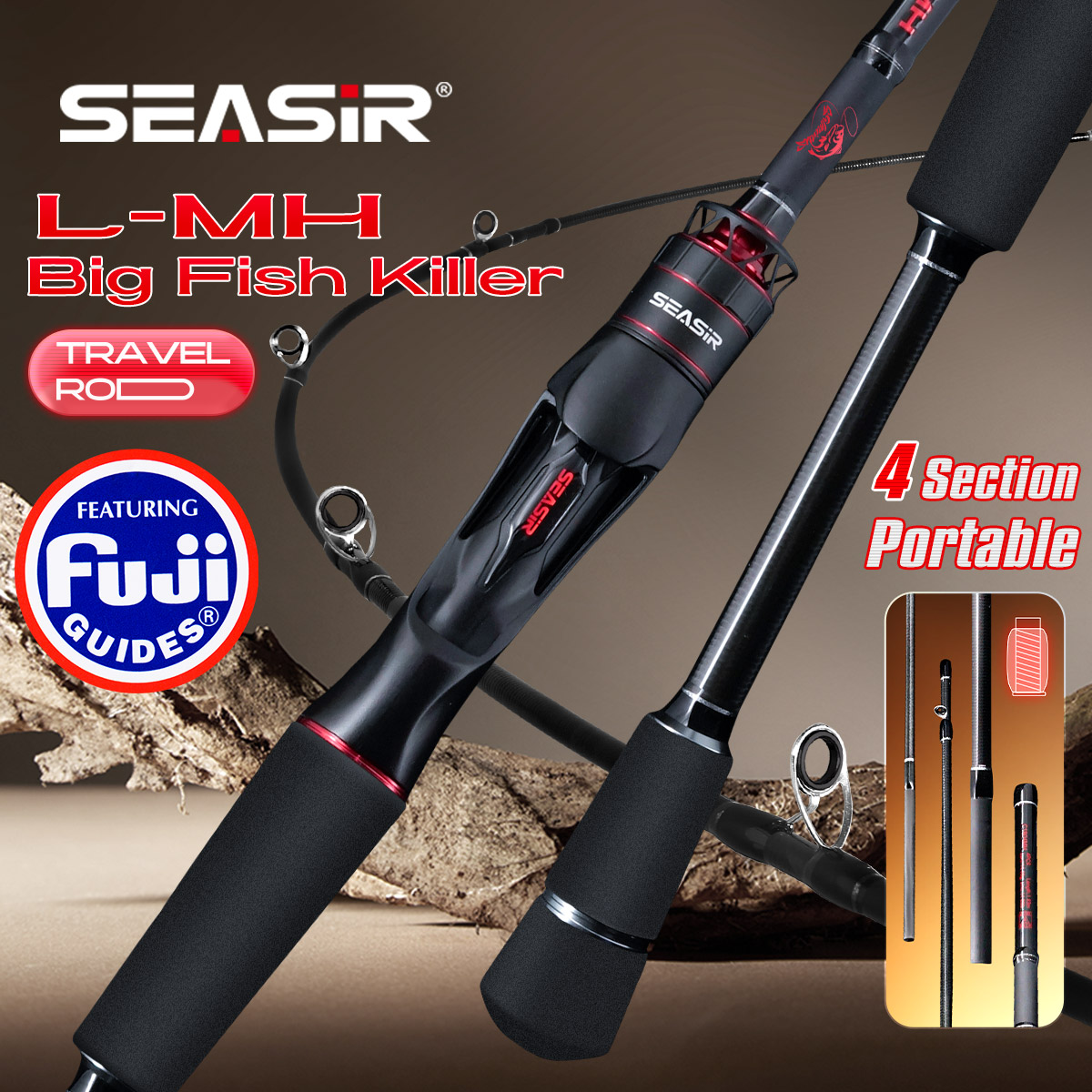 Fishing Rod Travel - Seasir Salminus XF M/MH Spining&Casting Fishing