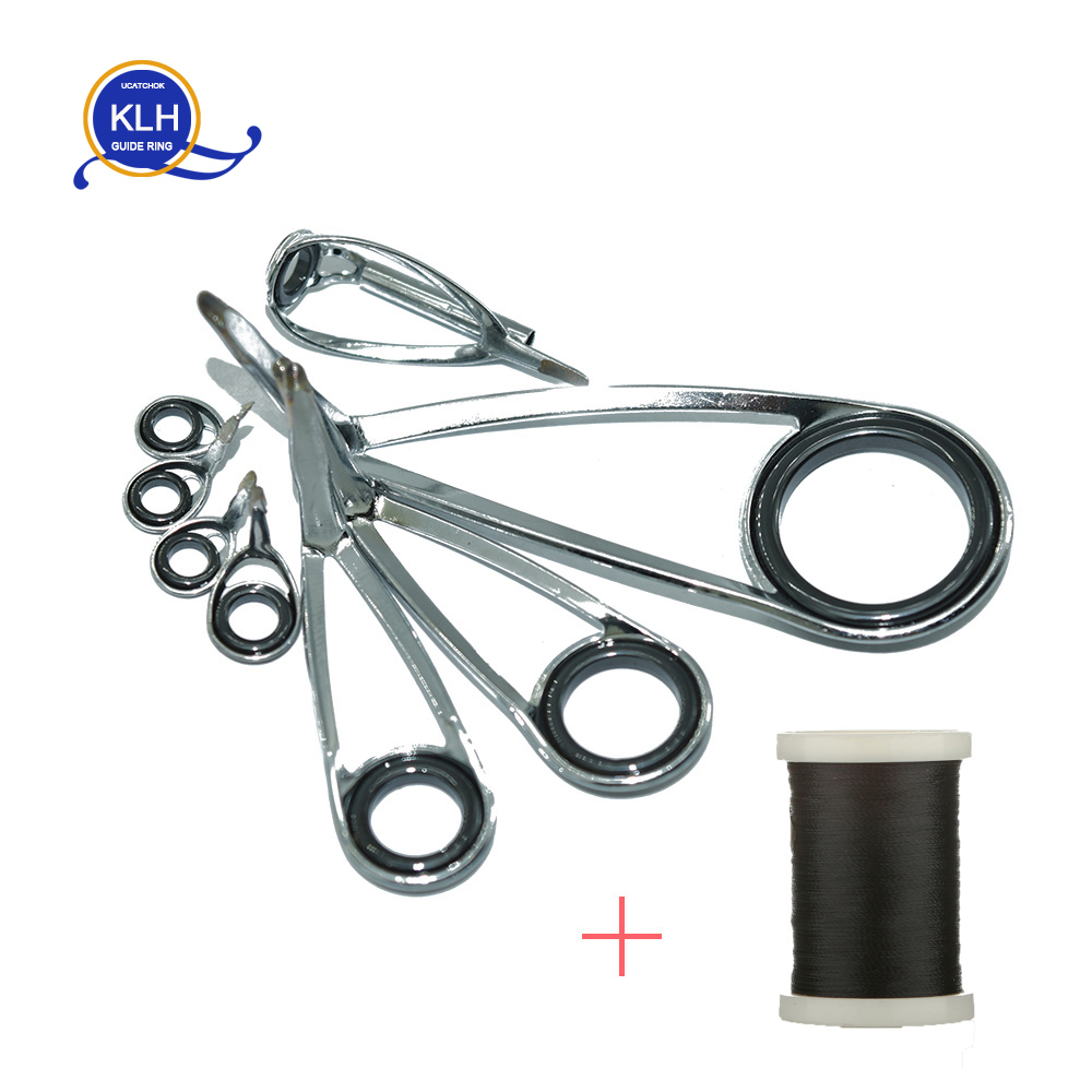 Fishing Rod Building Kit - 8pcs/Kit KLH Bracket Stainless Steel Guide