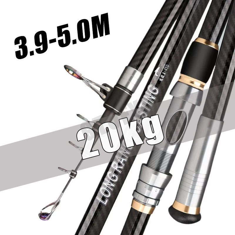 Telescopic Fishing Rod 3.9m 4. - Fishing Rod Surf review and price