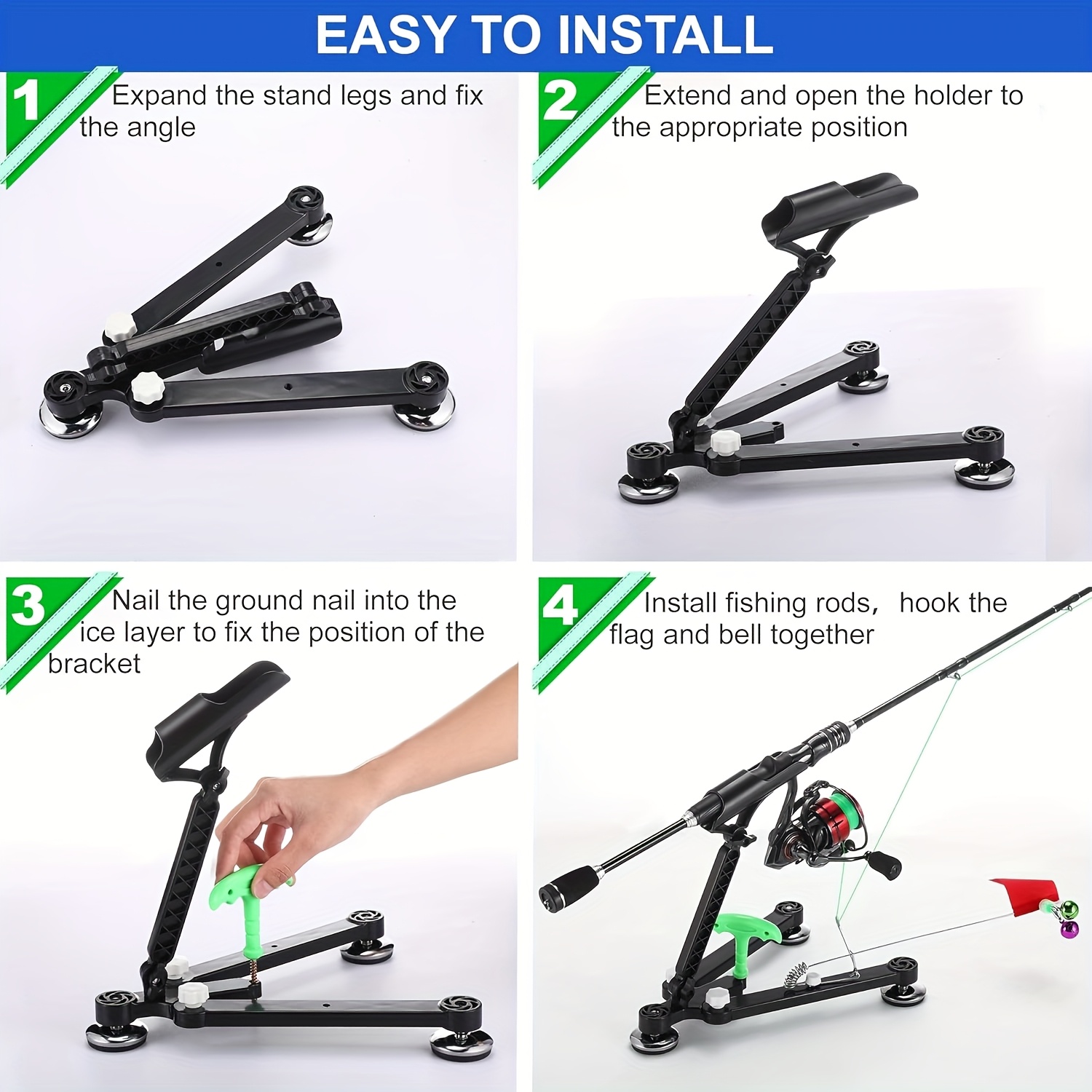 Foldable Ice Fishing Rod Holde - Fishing Rod Ice review and price