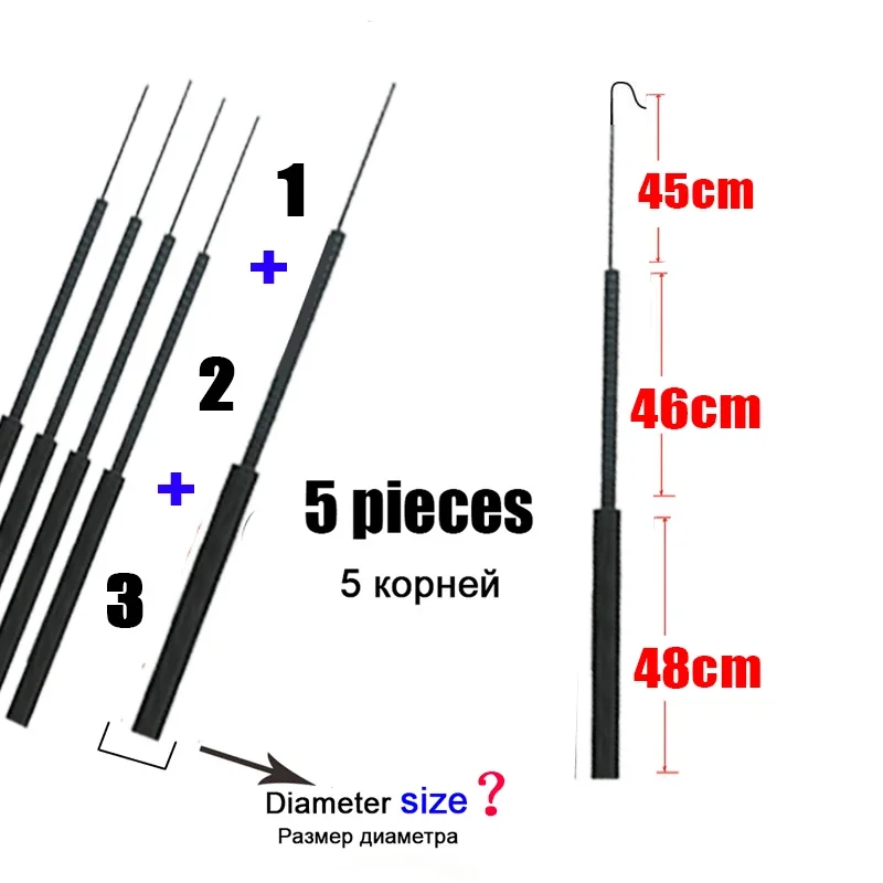 4.1mm-6.4mm 5 pieces Fishing r - Fishing Rod Tip Replacement review and price