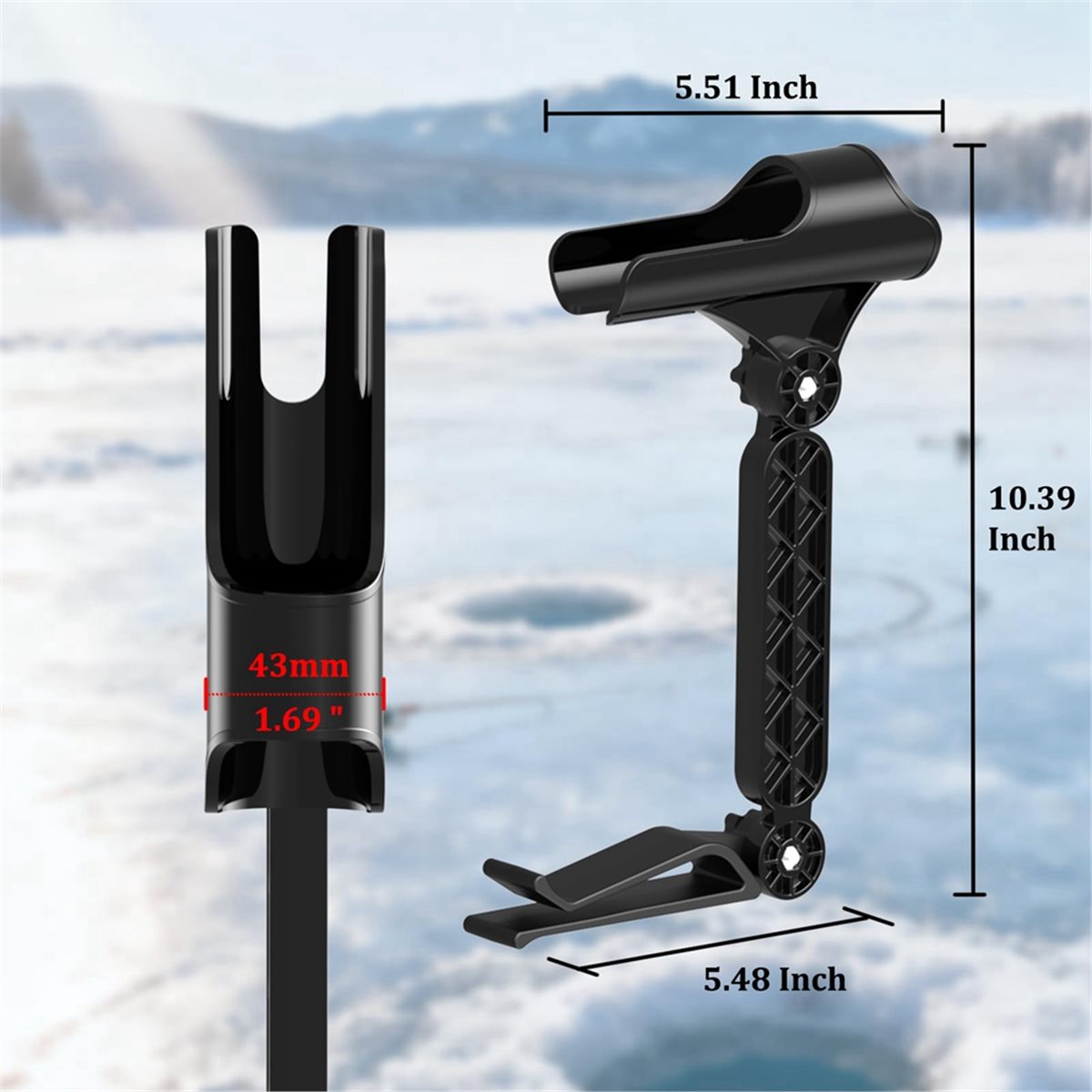 POPULAR-2pcs Adjustable Bucket - Fishing Rod Ice review and price
