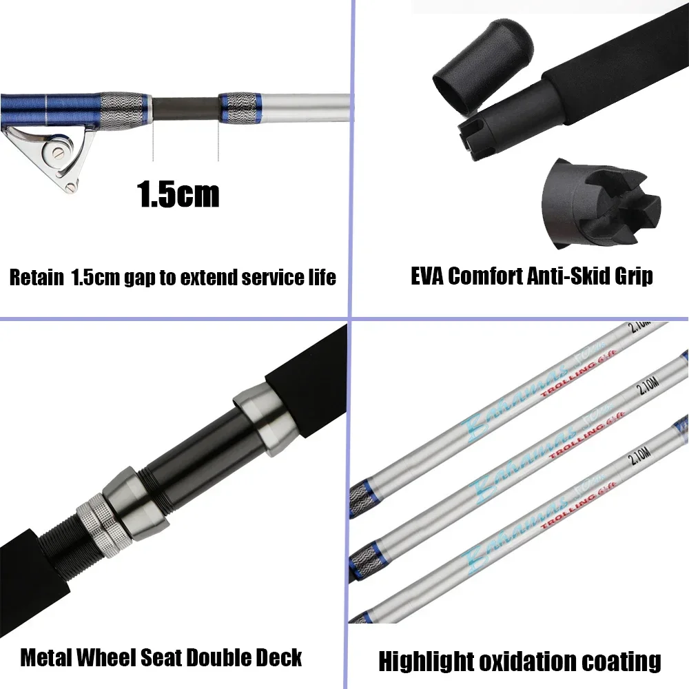 1.98M 2.1M Saltwater Spinning  - Fishing Rod Surf review and price